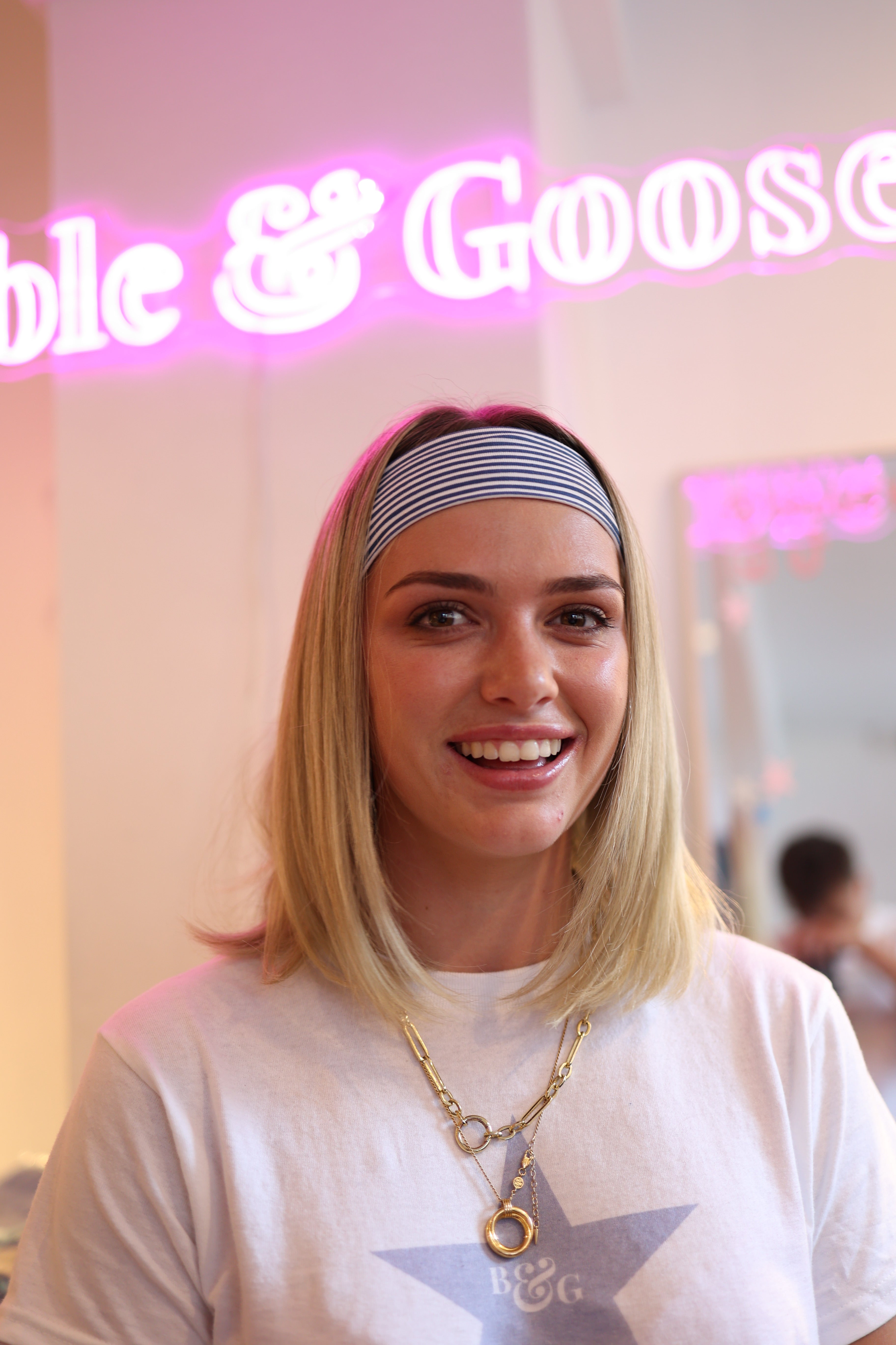 Blue Stripe Headband