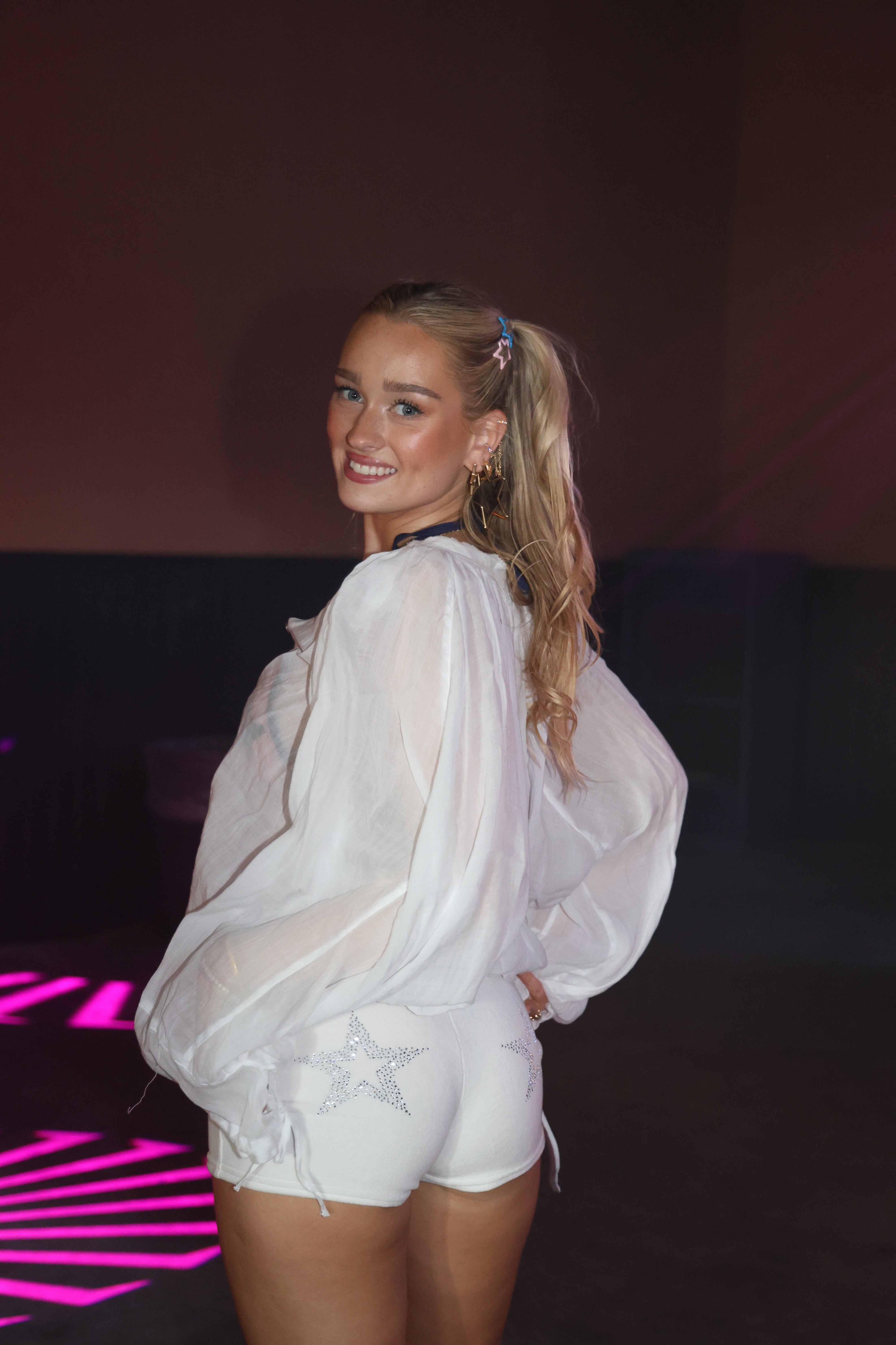 Franchie Shorts, Ivory
