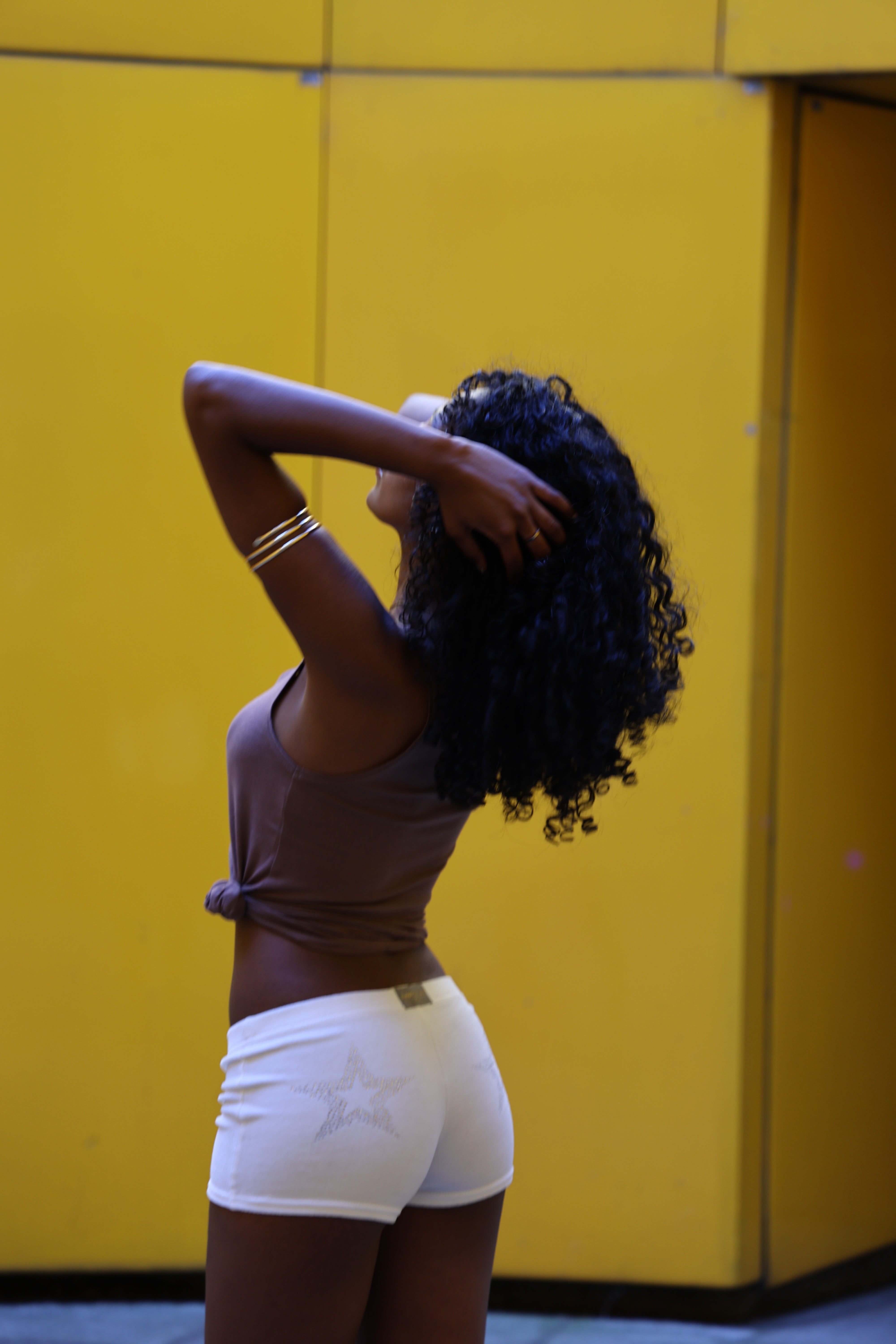 Franchie Shorts, Ivory