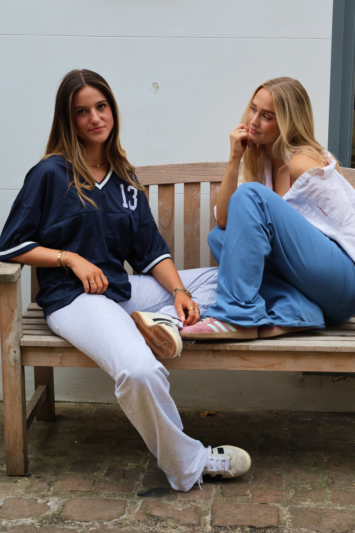 Dora Joggers, Indigo/Light Grey