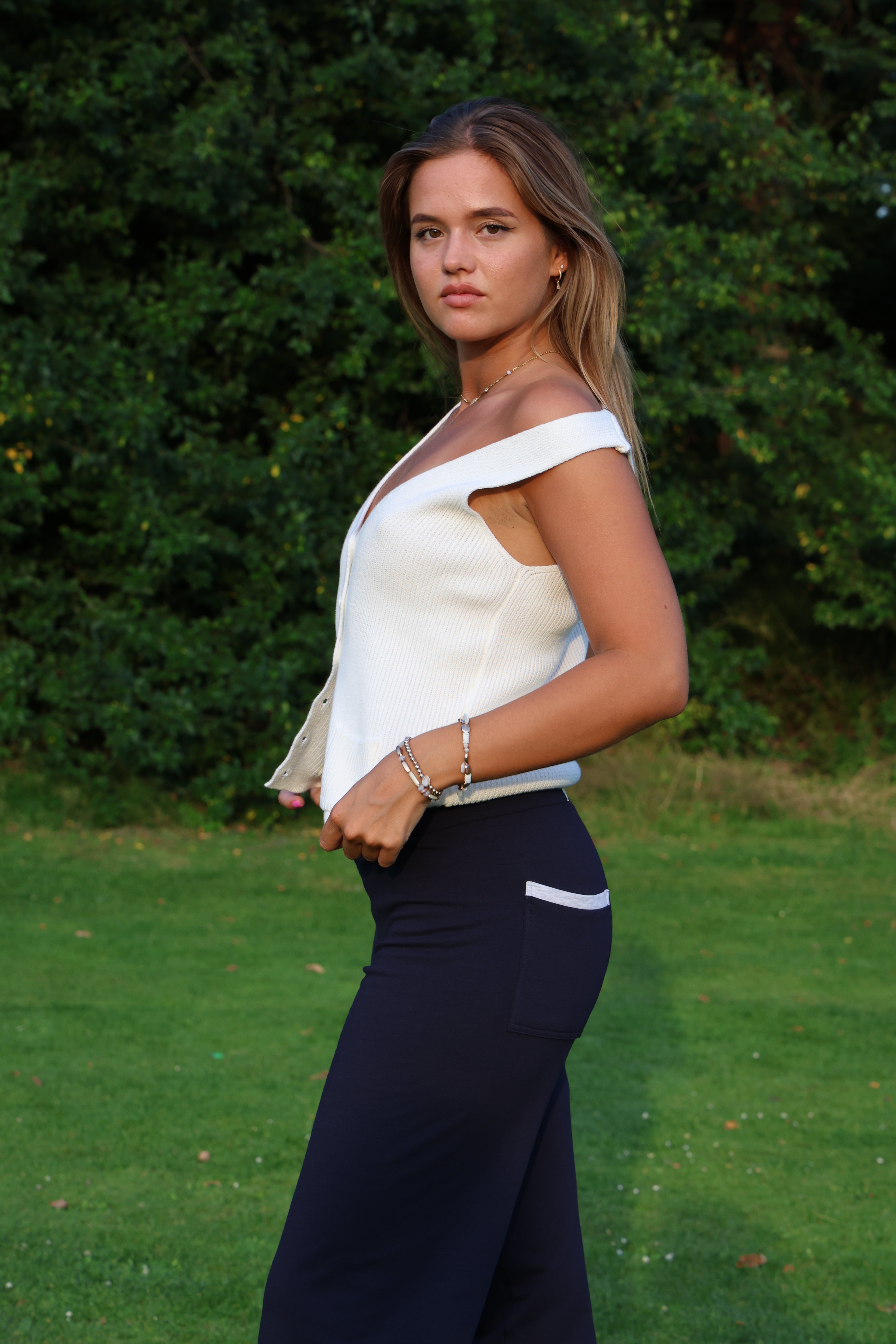 Dora Joggers, Navy/Light Grey