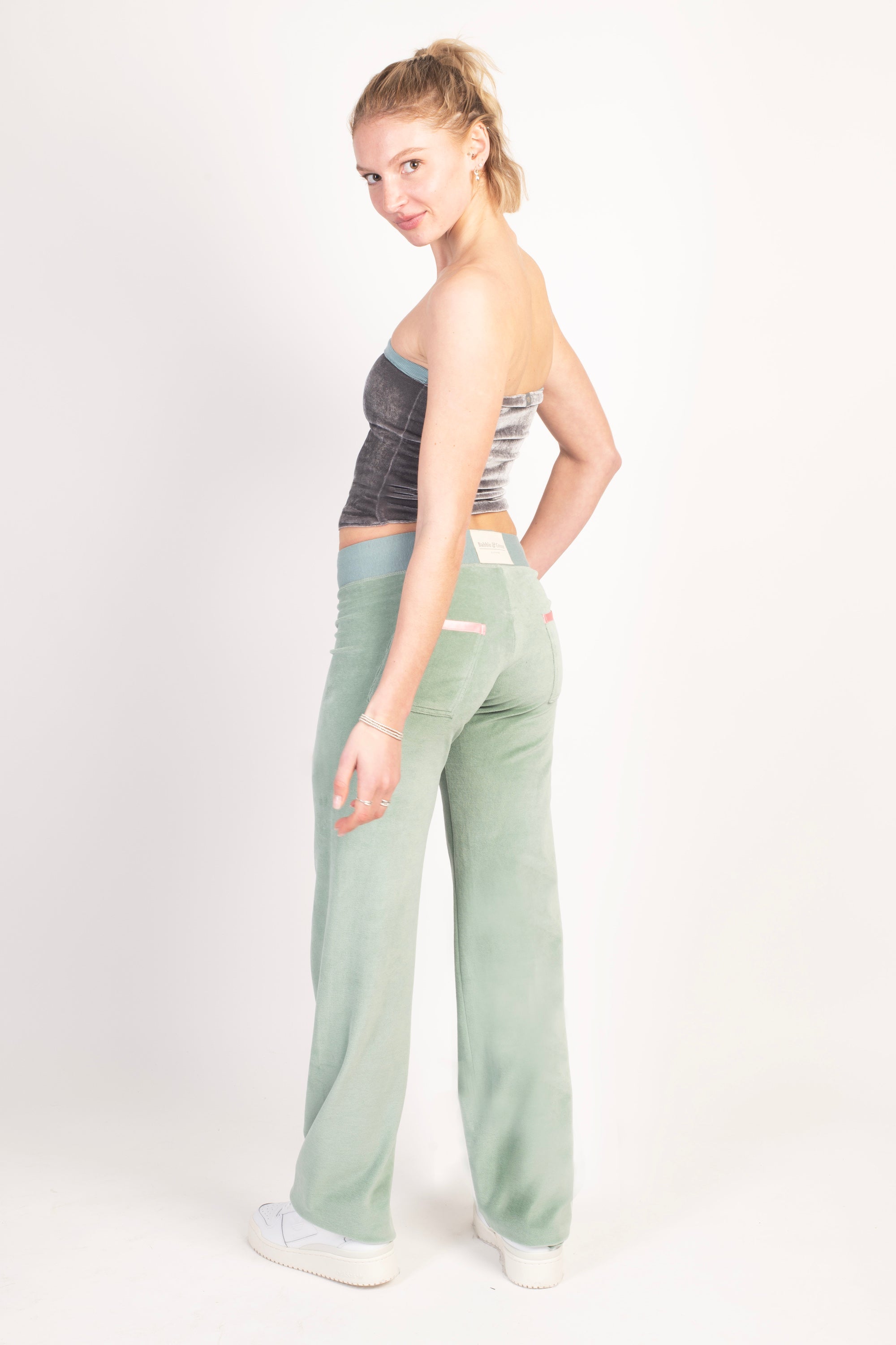 Indi Bandeau Top Silver / Stripe SALE