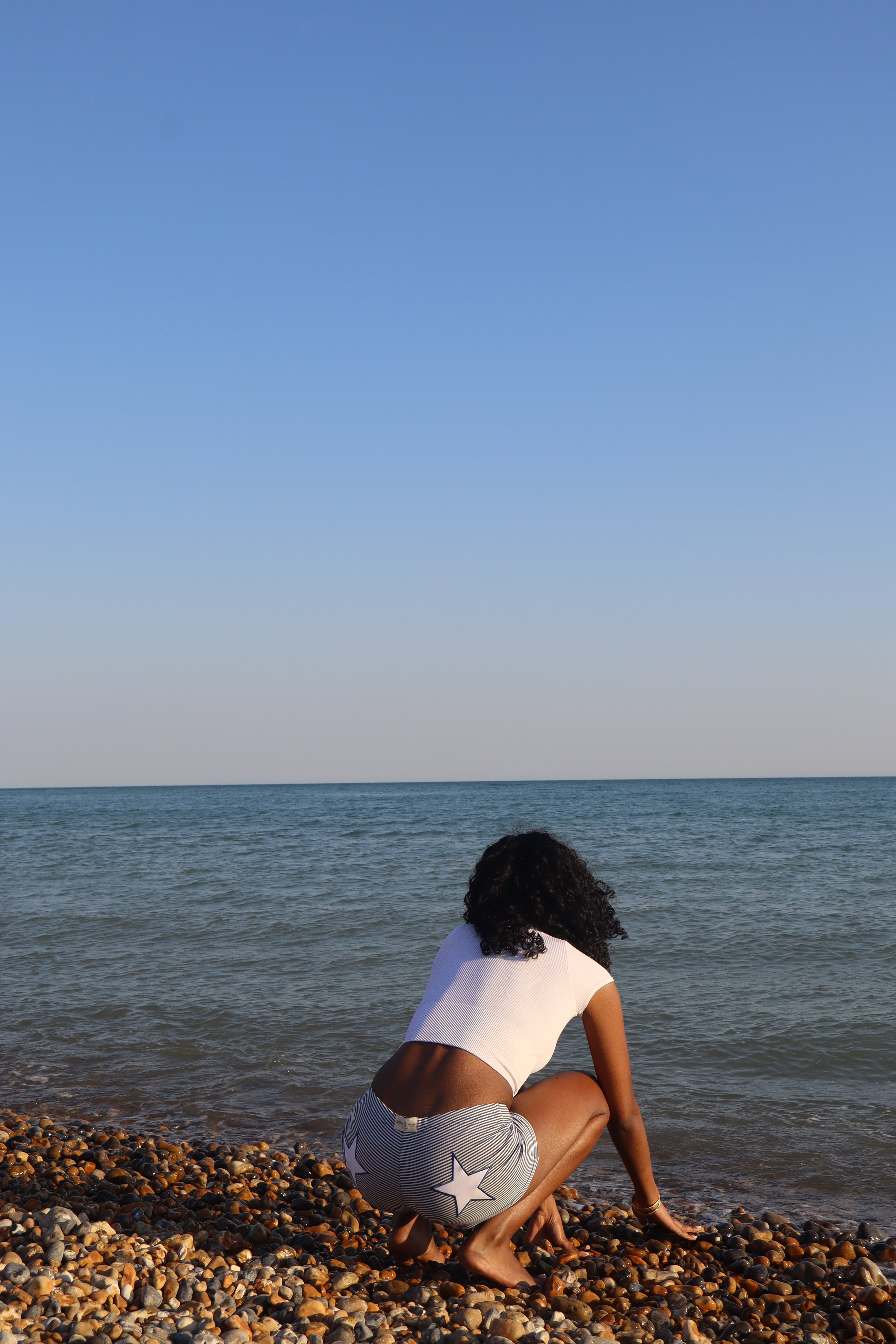 Sofia Star Stripe Shorts - Navy / White Stripe