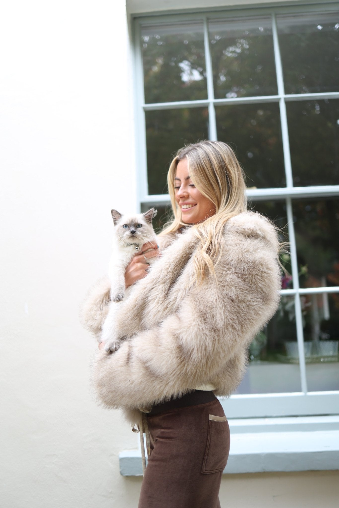 Allegra Jogger Chocolate / Cream - Babble & Goose