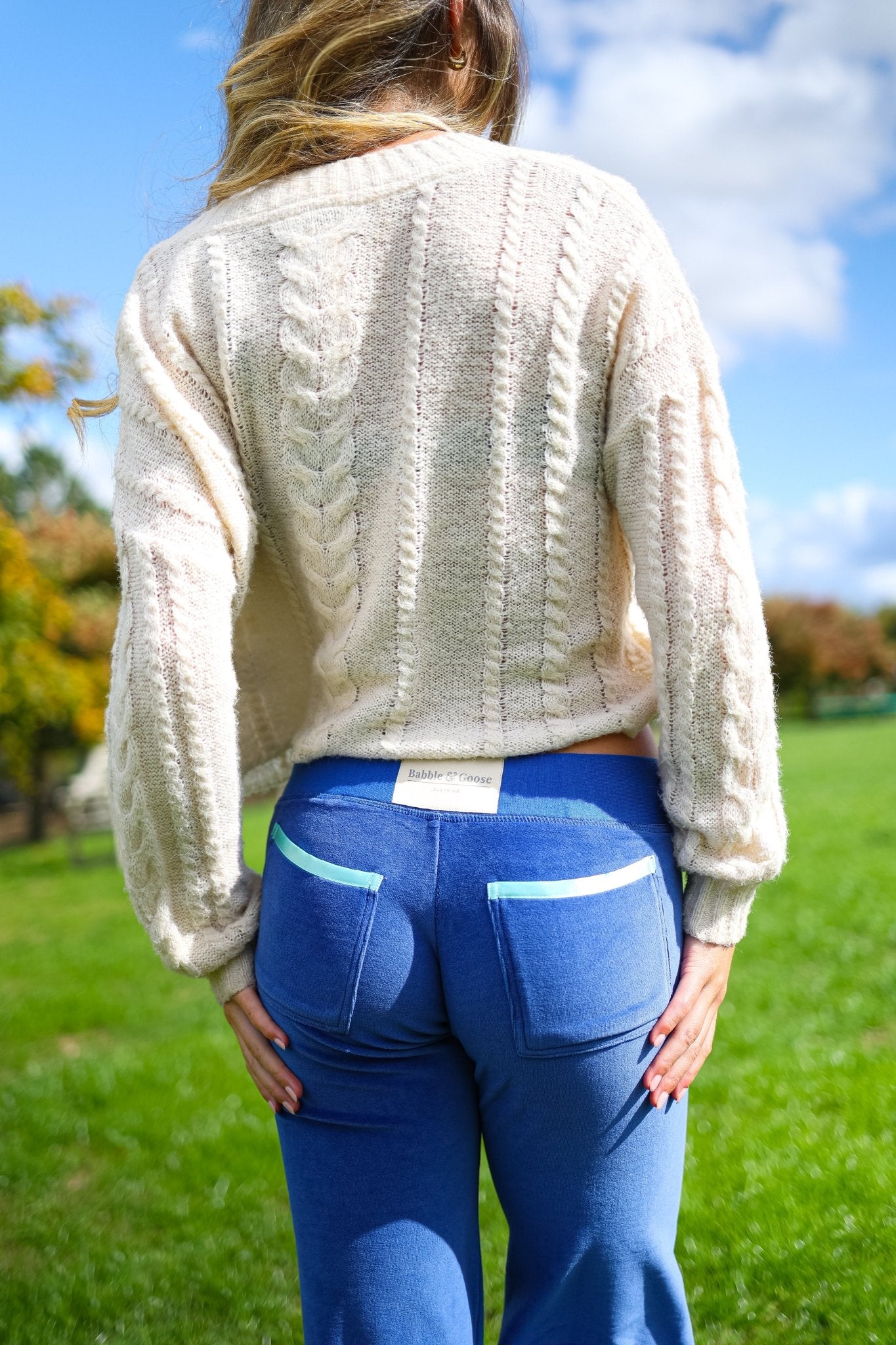 Allegra Jogger Cobalt / Turquoise - Babble & Goose