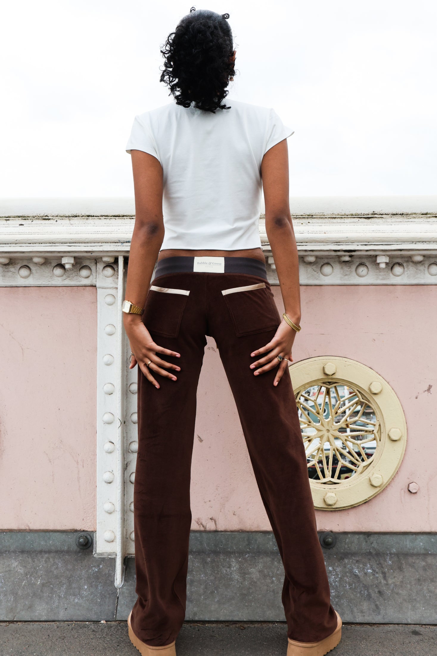 Allegra Jogger Chocolate / Cream