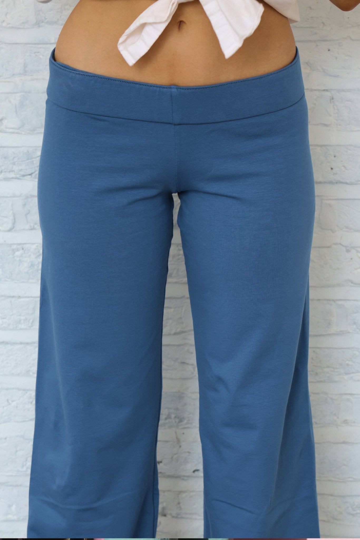 Dora Joggers, Indigo/Light Grey - Babble & Goose