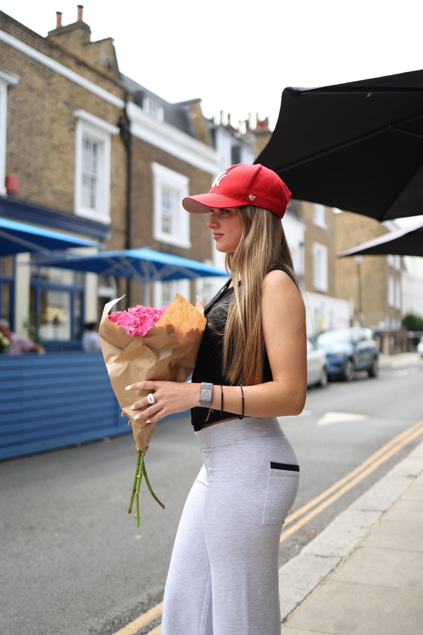 Dora Joggers - Light Grey / Navy - Babble & Goose