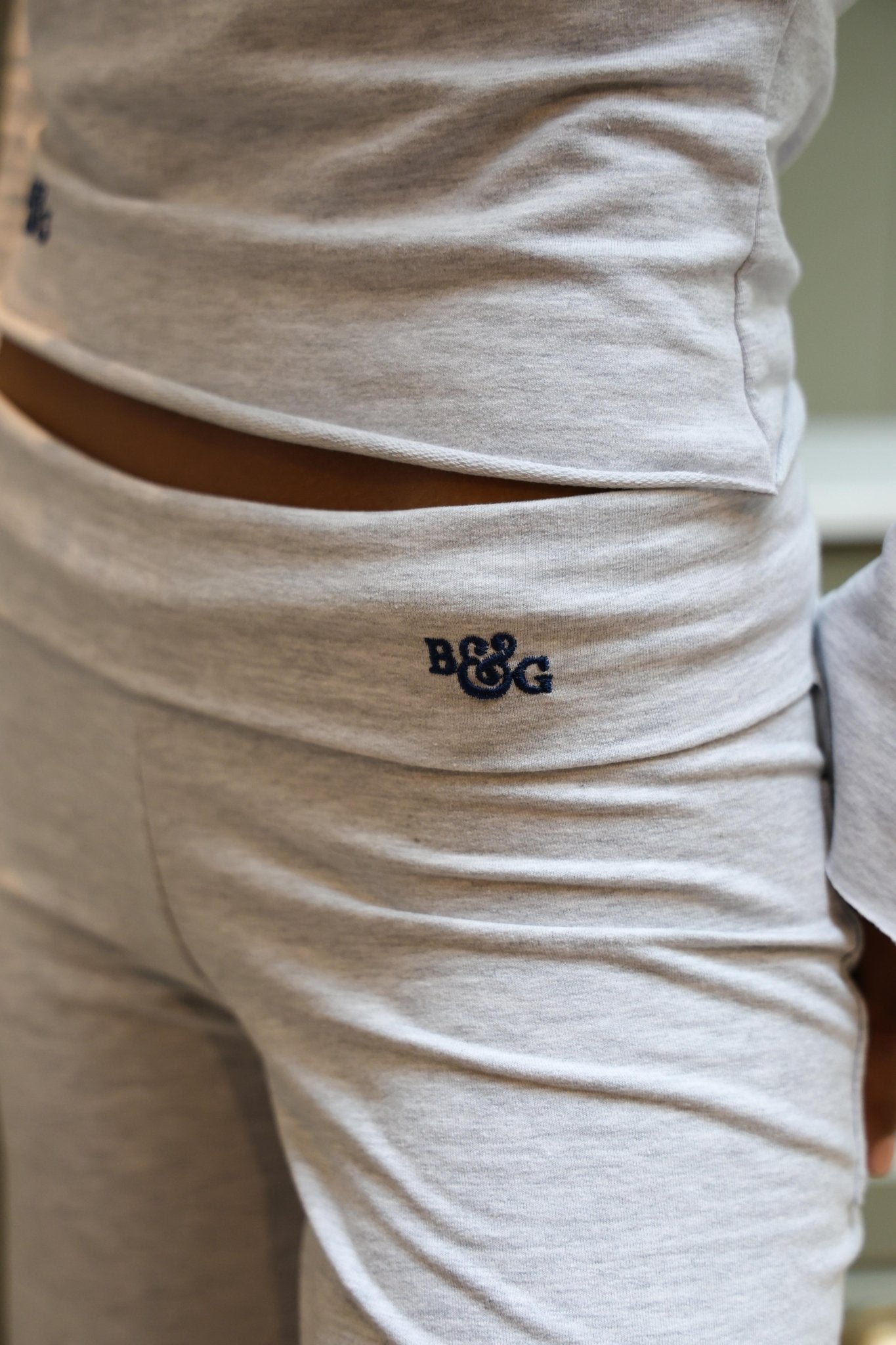 Etalie Fold - Over Joggers - Grey - Babble & Goose