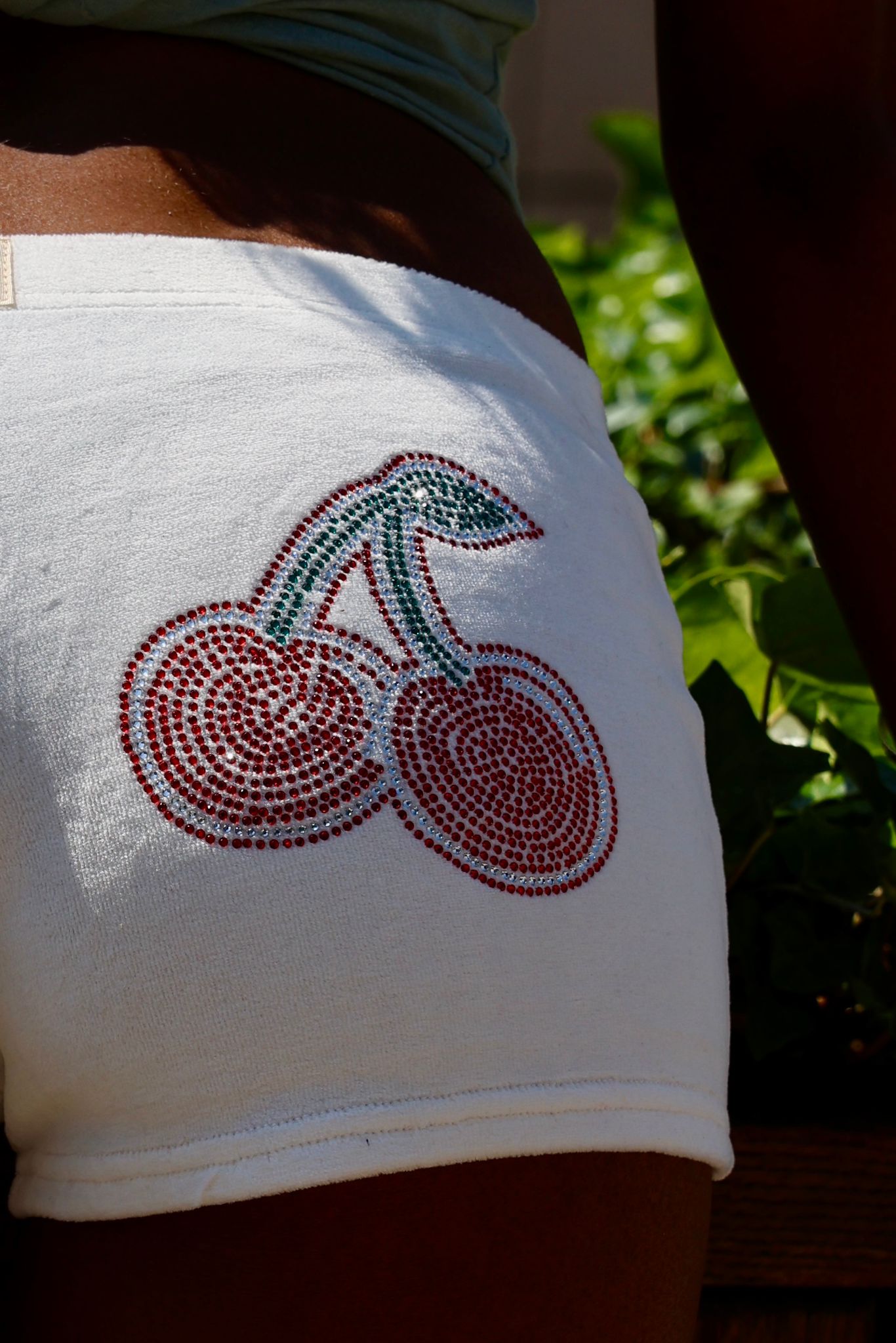 Franchie Shorts, Ivory / Cherry - Babble & Goose