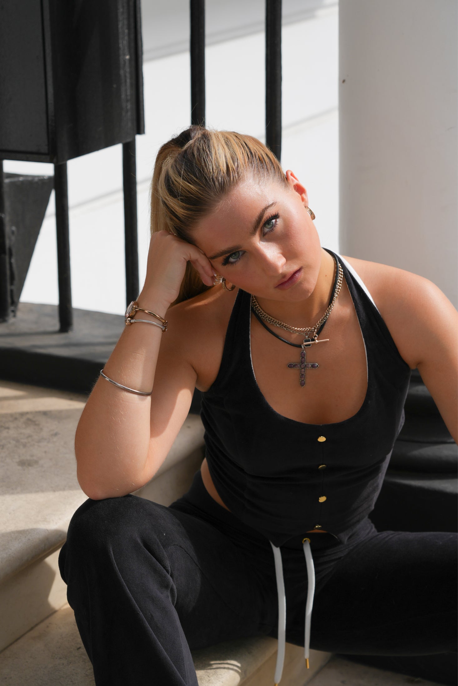 Tabby Waistcoat Black SALE