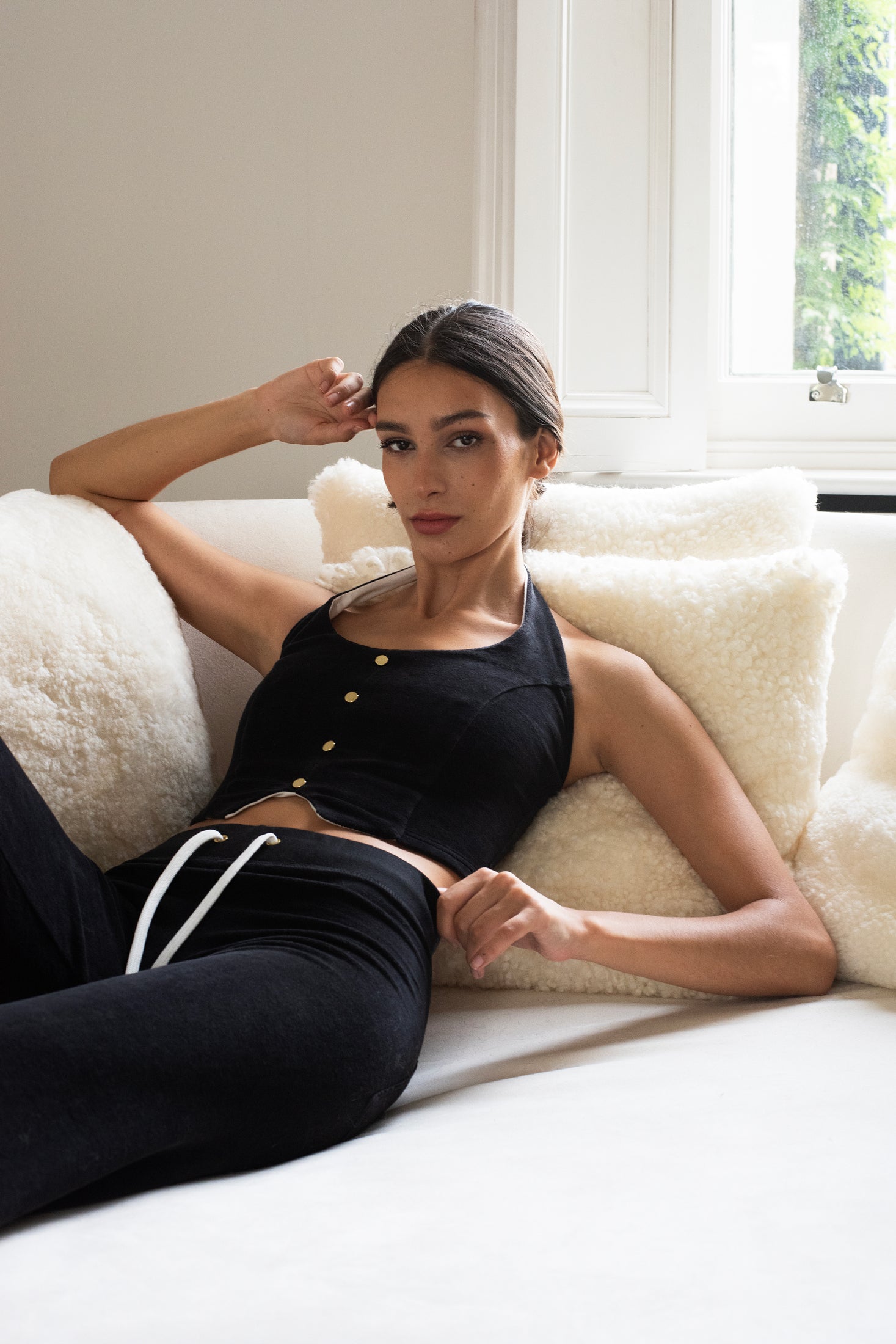 Tabby Waistcoat Black SALE