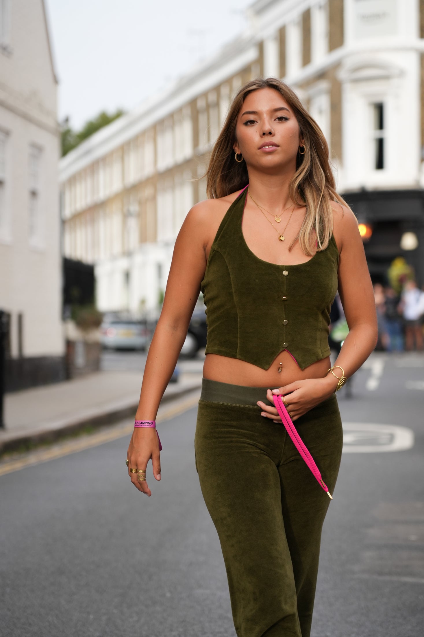 Tabby Waistcoat Olive SALE