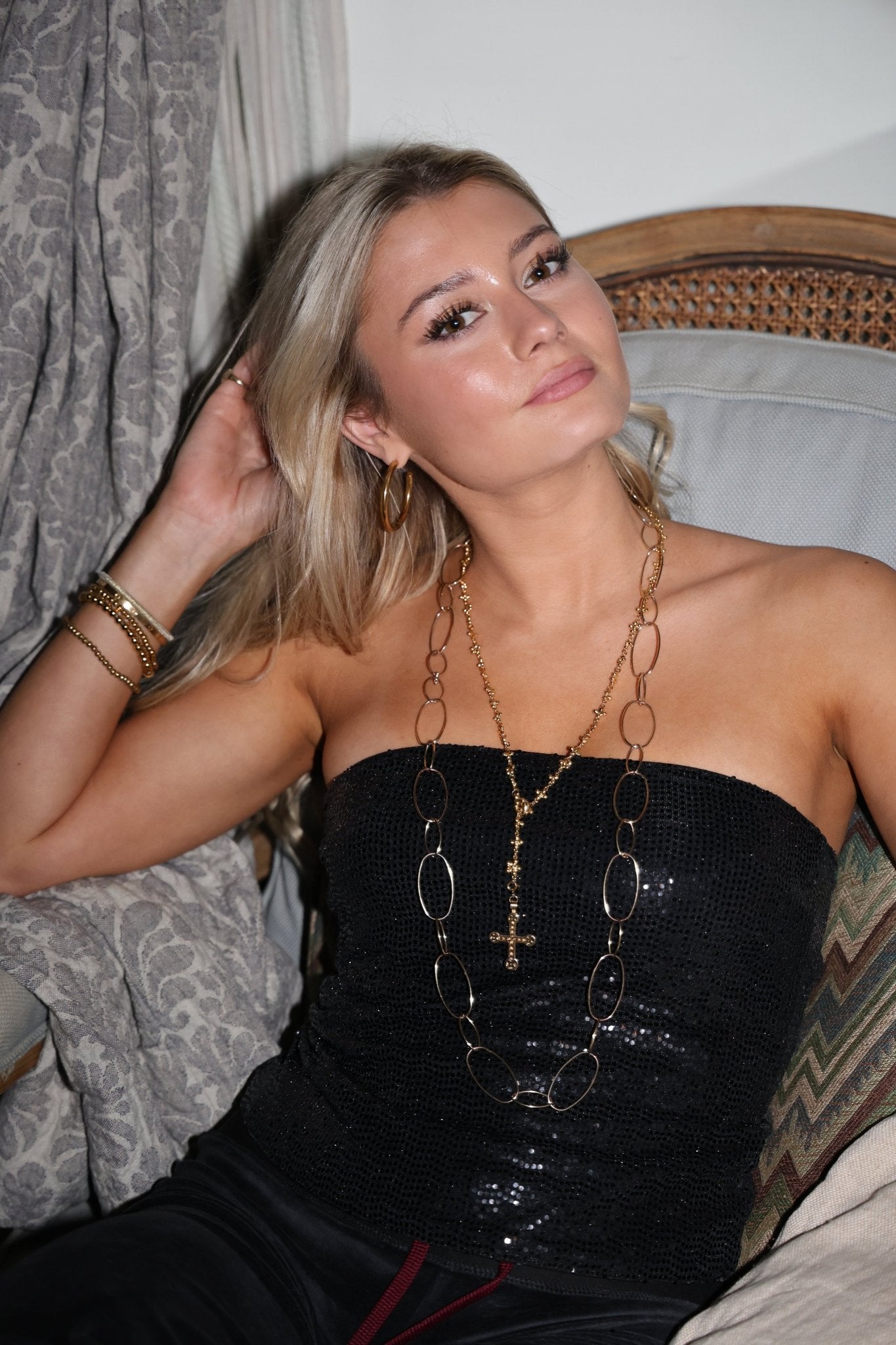 Sequin Reversible Bandeau - Black SALE - Babble & Goose