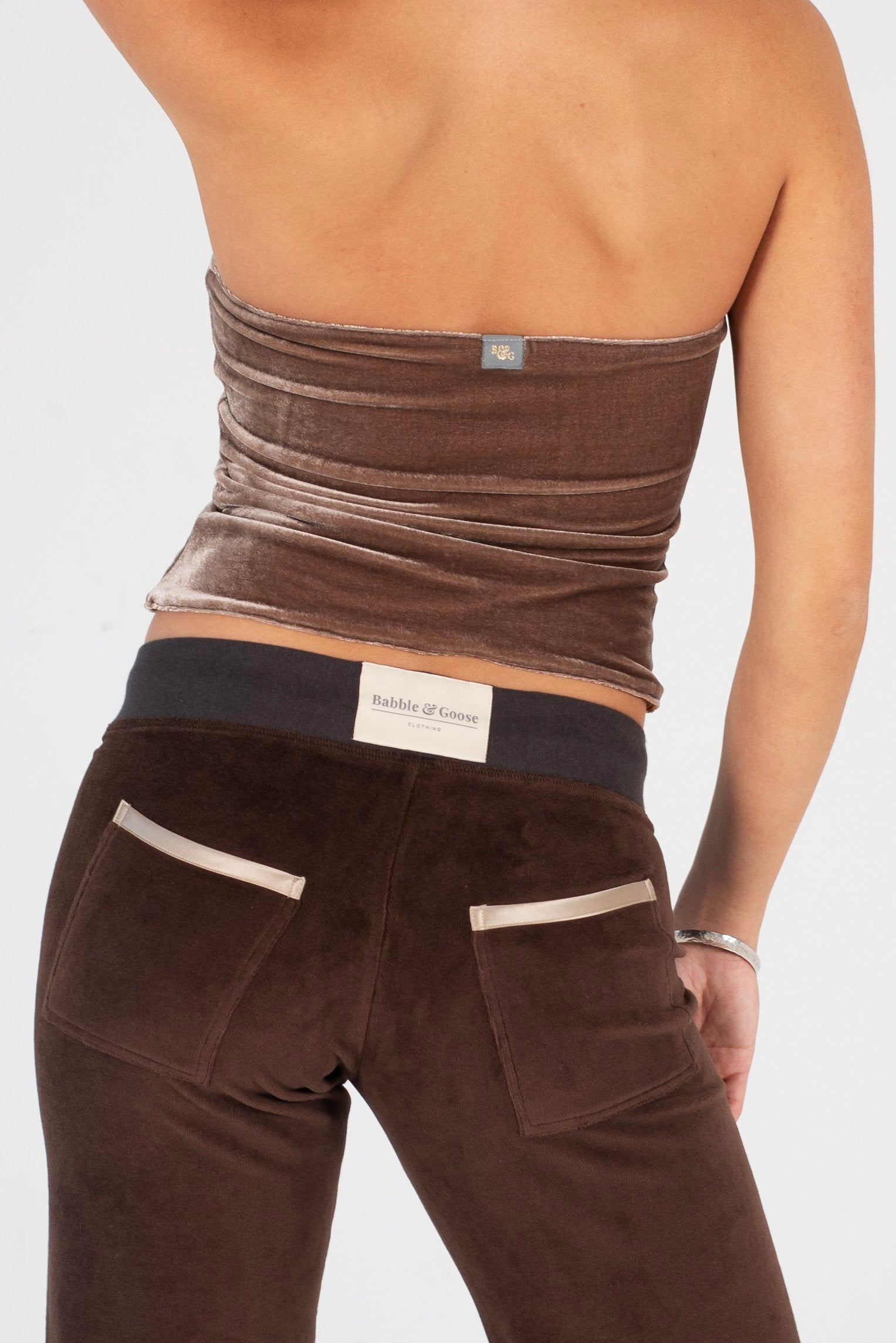 Indi Bandeau Top Caramel / Stripe SALE