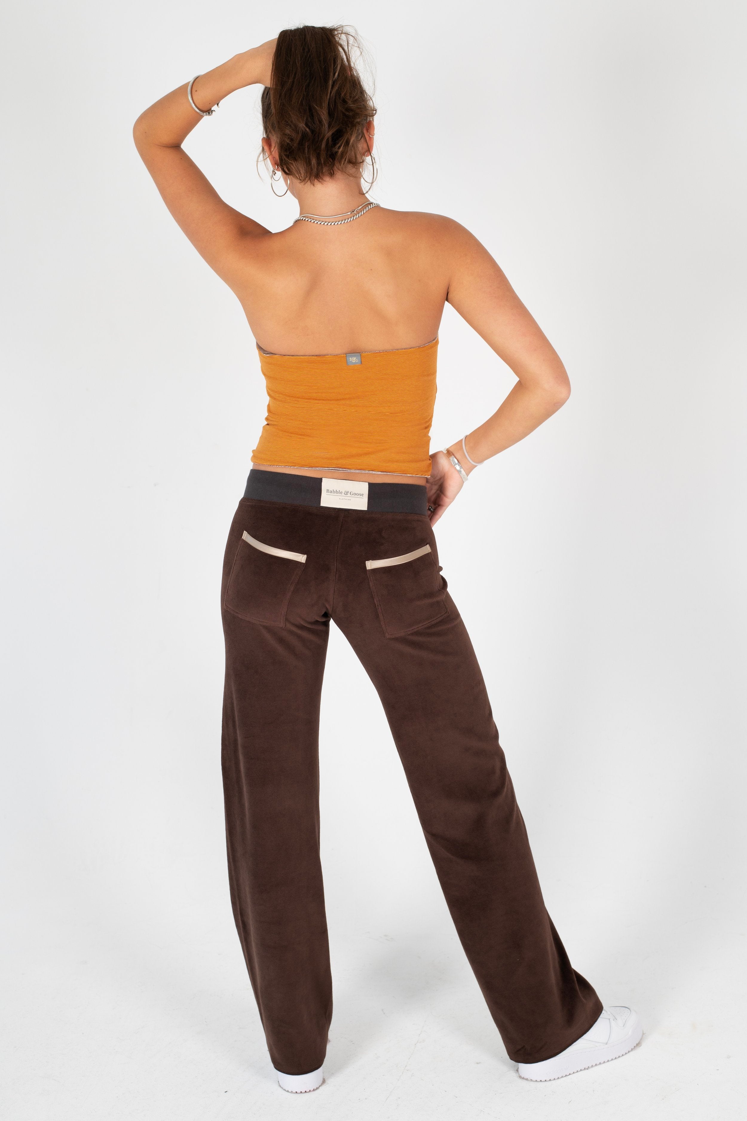 Indi Bandeau Top Caramel / Stripe SALE