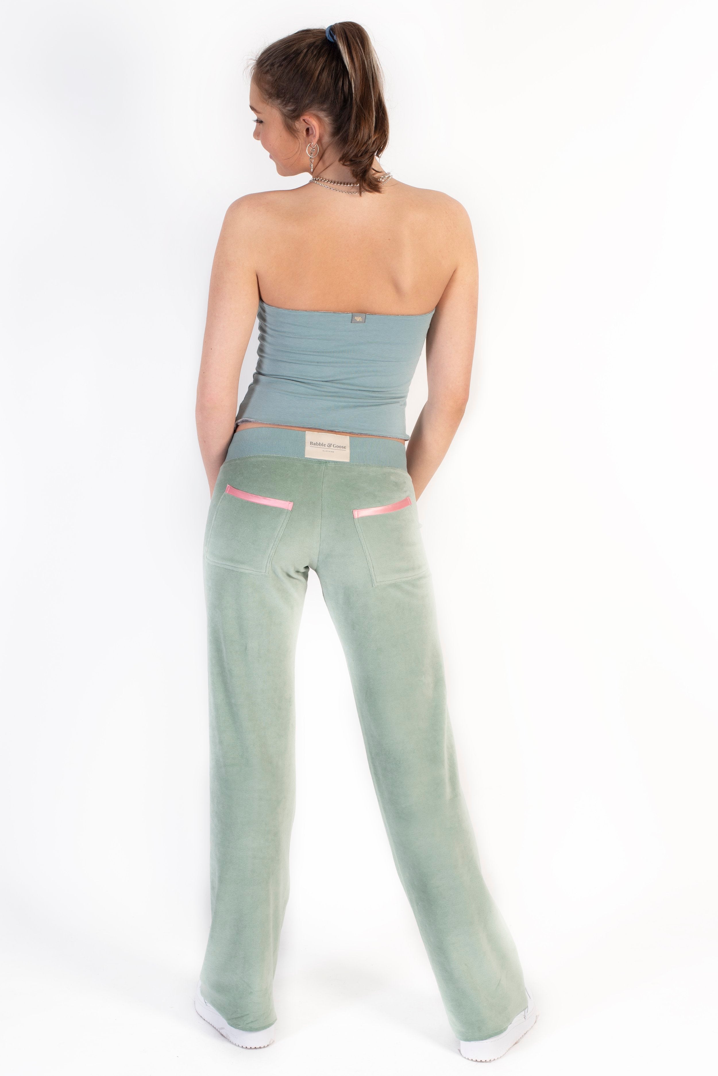 Indi Bandeau Top Silver / Stripe SALE