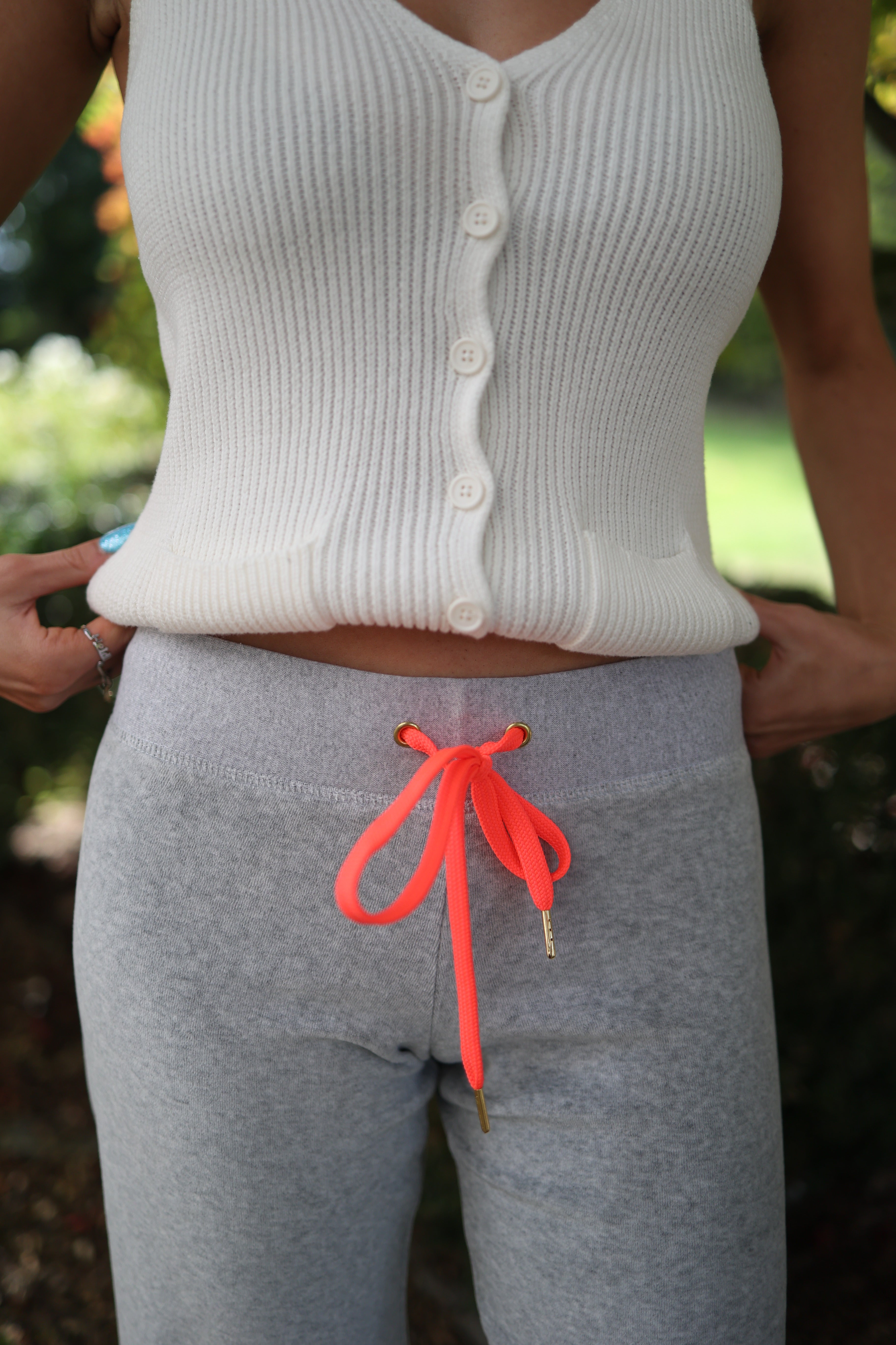 Allegra Jogger Light Grey / Neon Pink