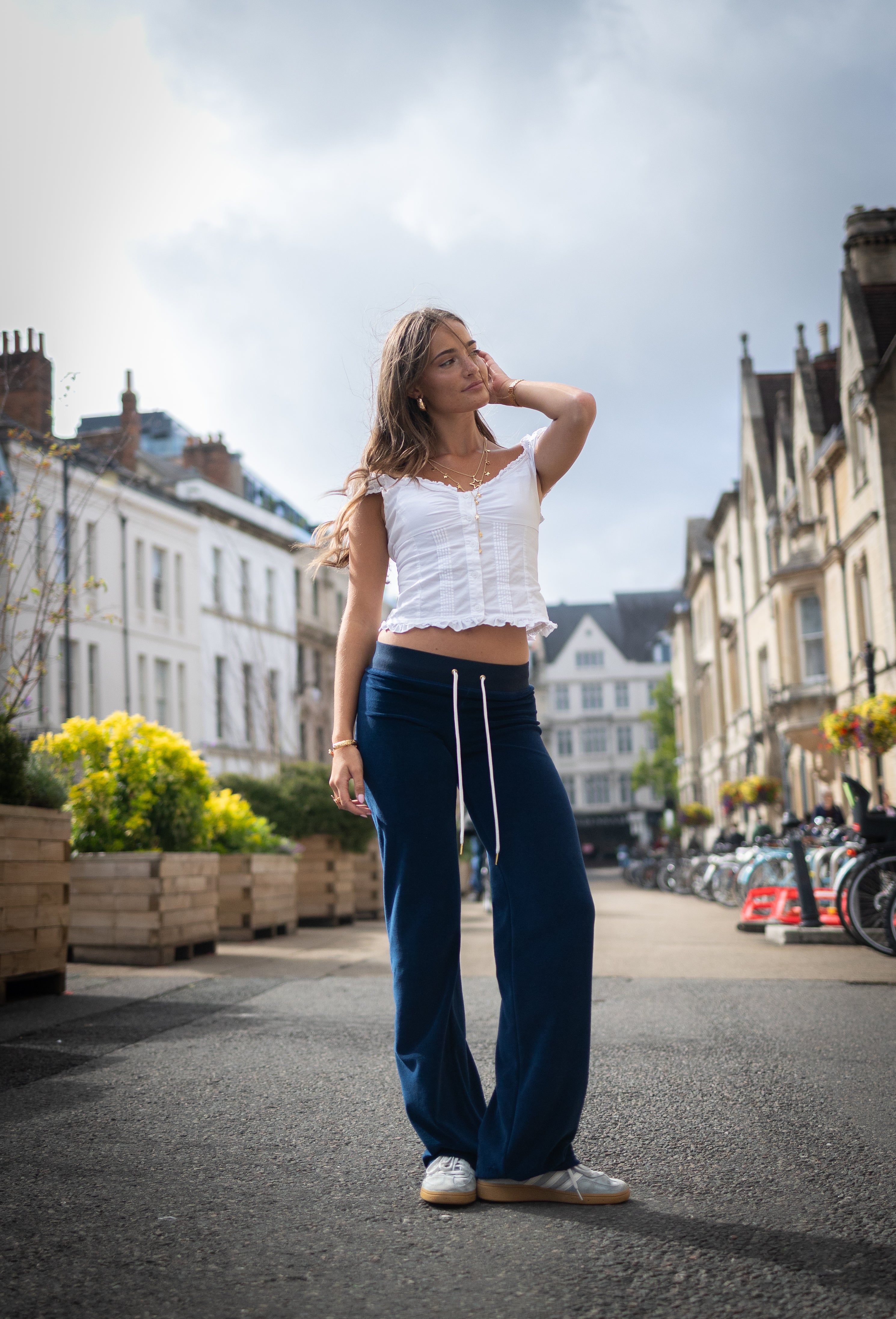 Allegra Campus Collection By Caitlin - Navy/Ivory Jogger