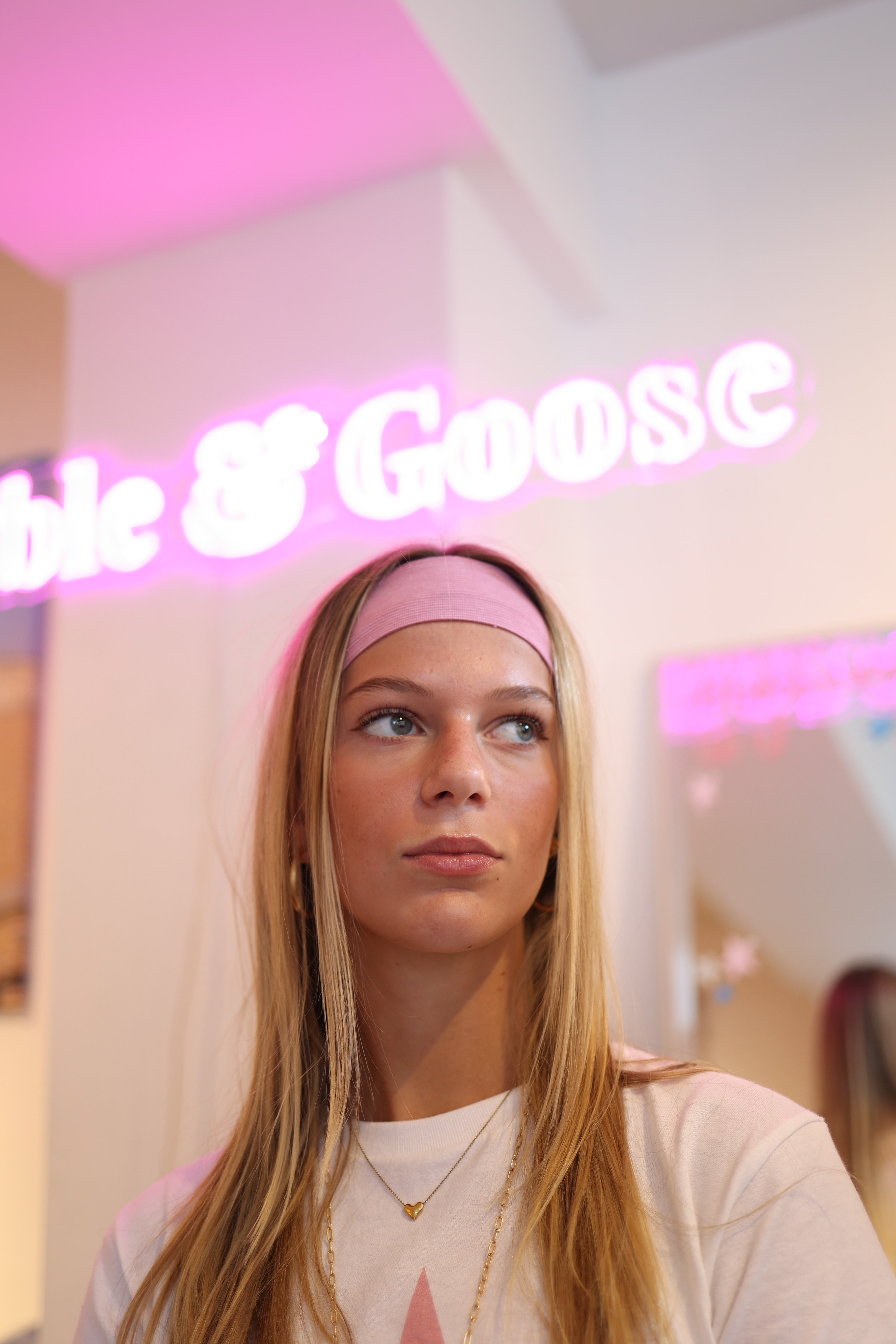 Pink Stripe Headband