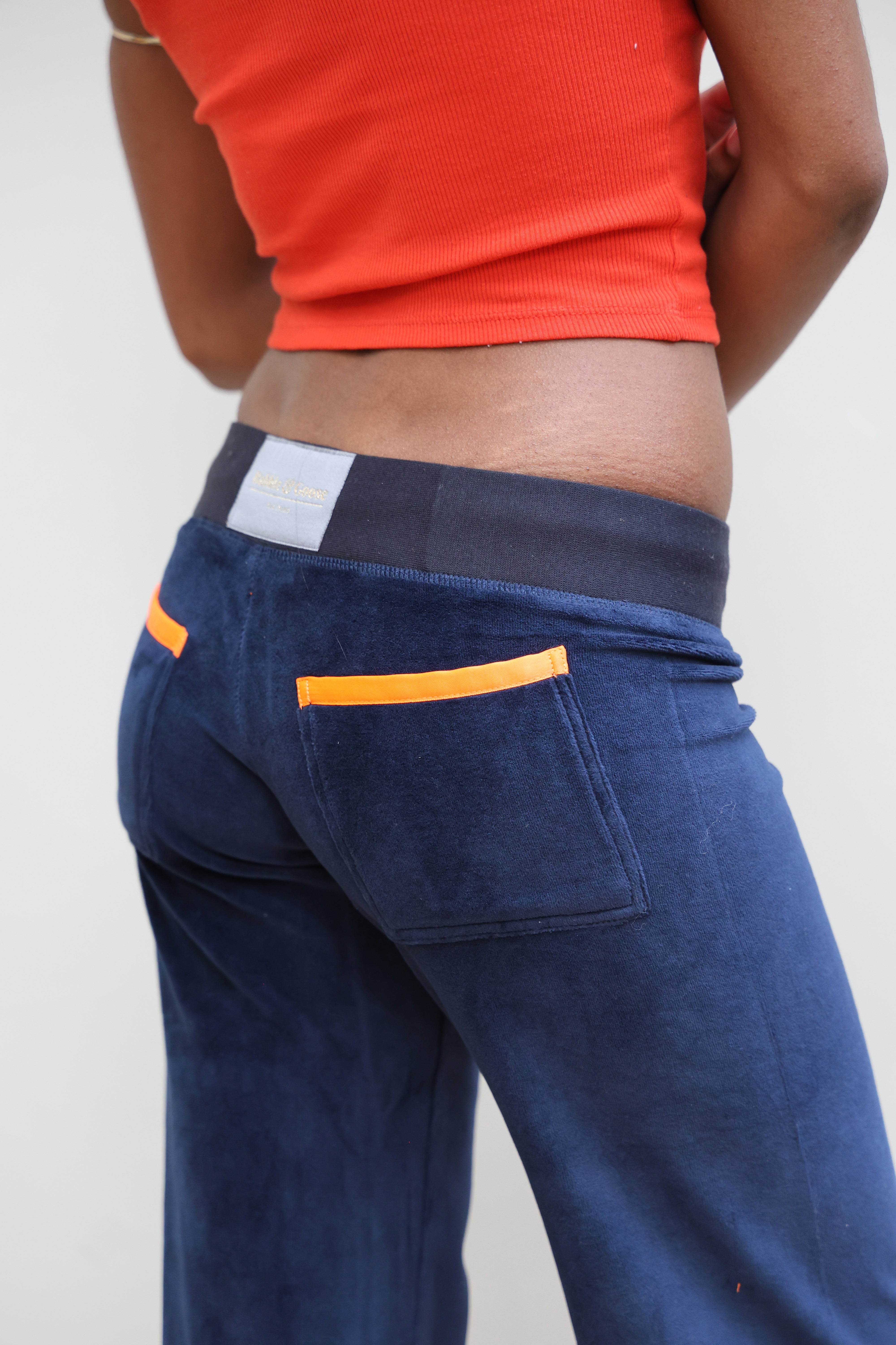 Allegra Jogger Dark Navy / Neon Orange