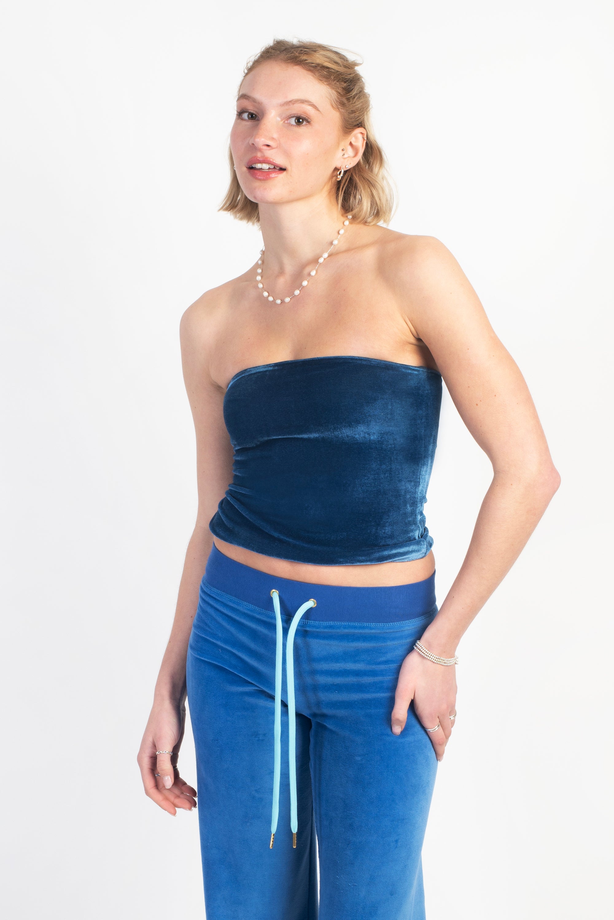 Indi Bandeau Top Indigo / Stripe