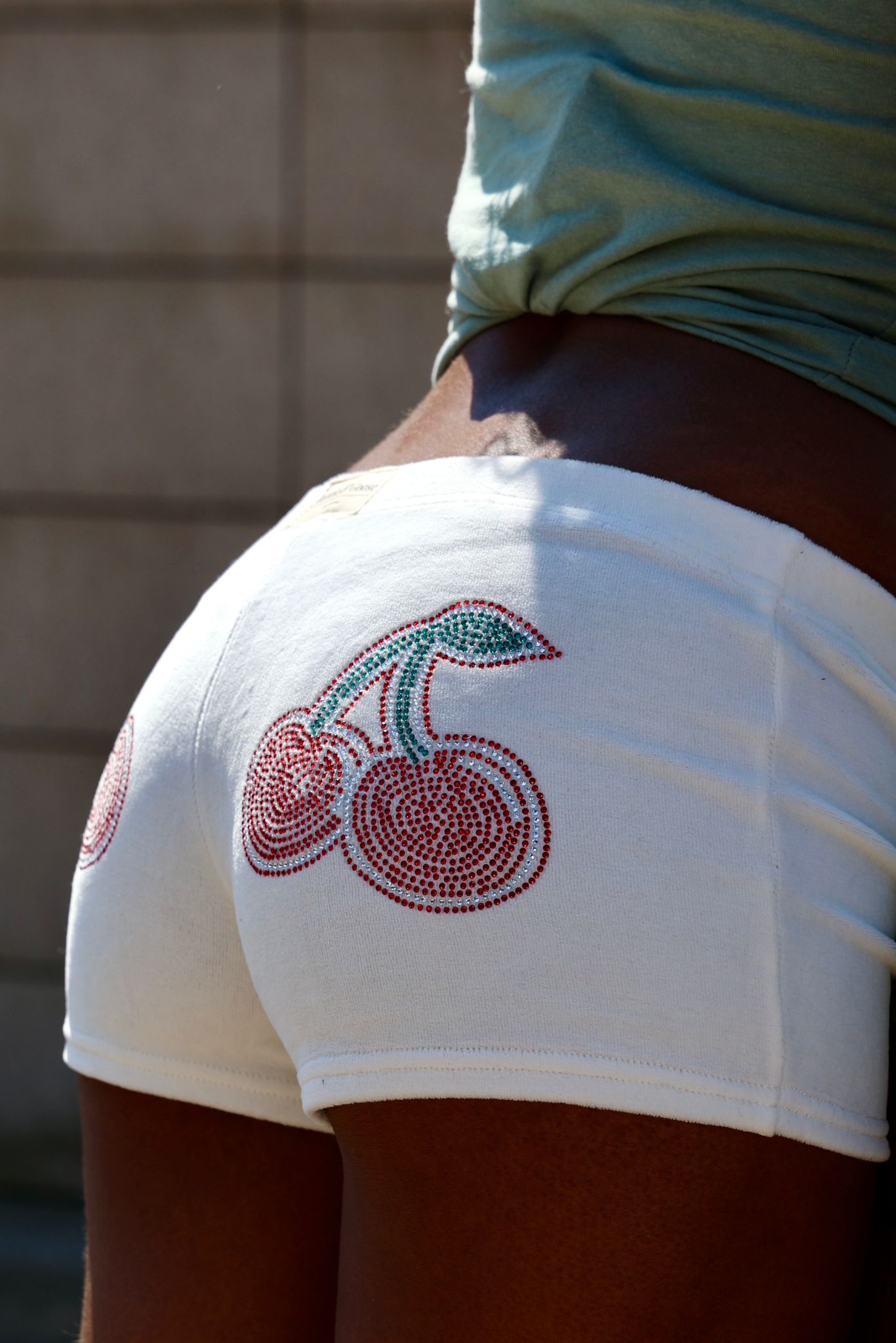 Franchie Festival Shorts, Ivory / Cherry