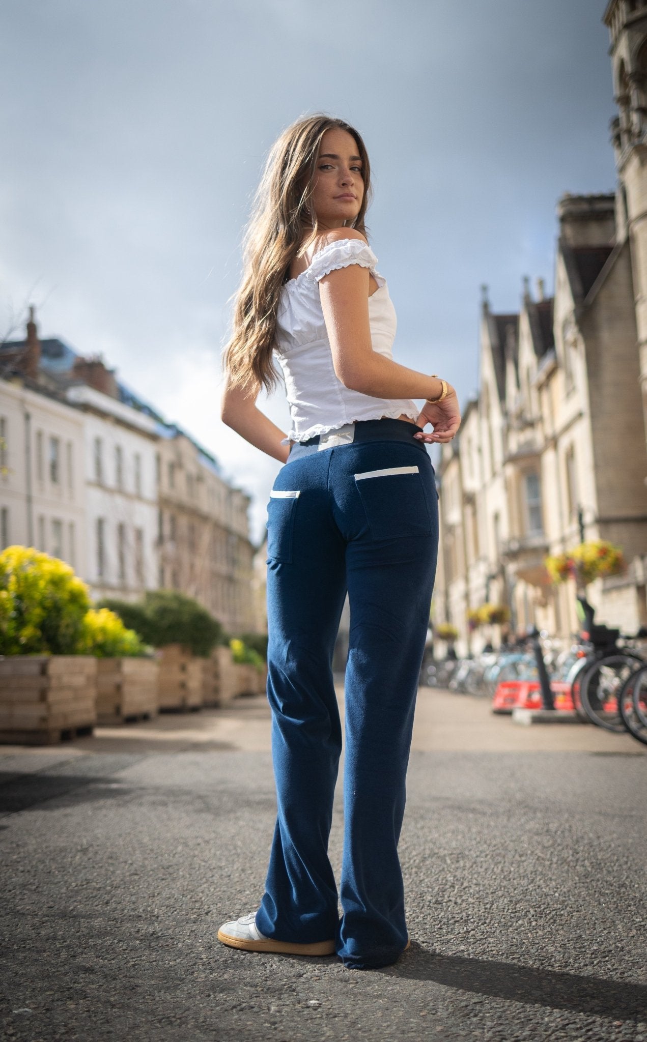 Allegra Campus Collection By Caitlin - Navy/Ivory Jogger - Babble & Goose