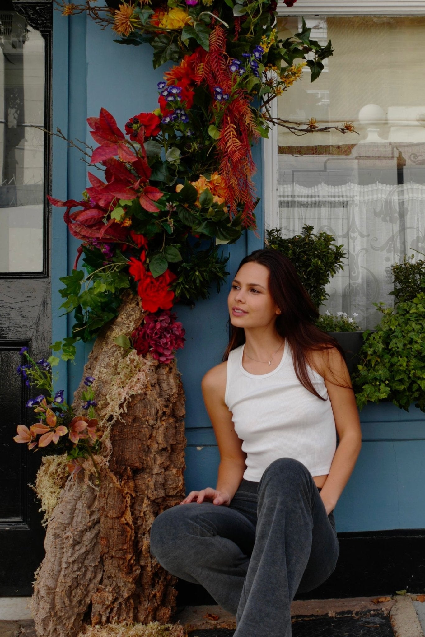 Allegra Jogger Charcoal / Royal Blue - Babble & Goose