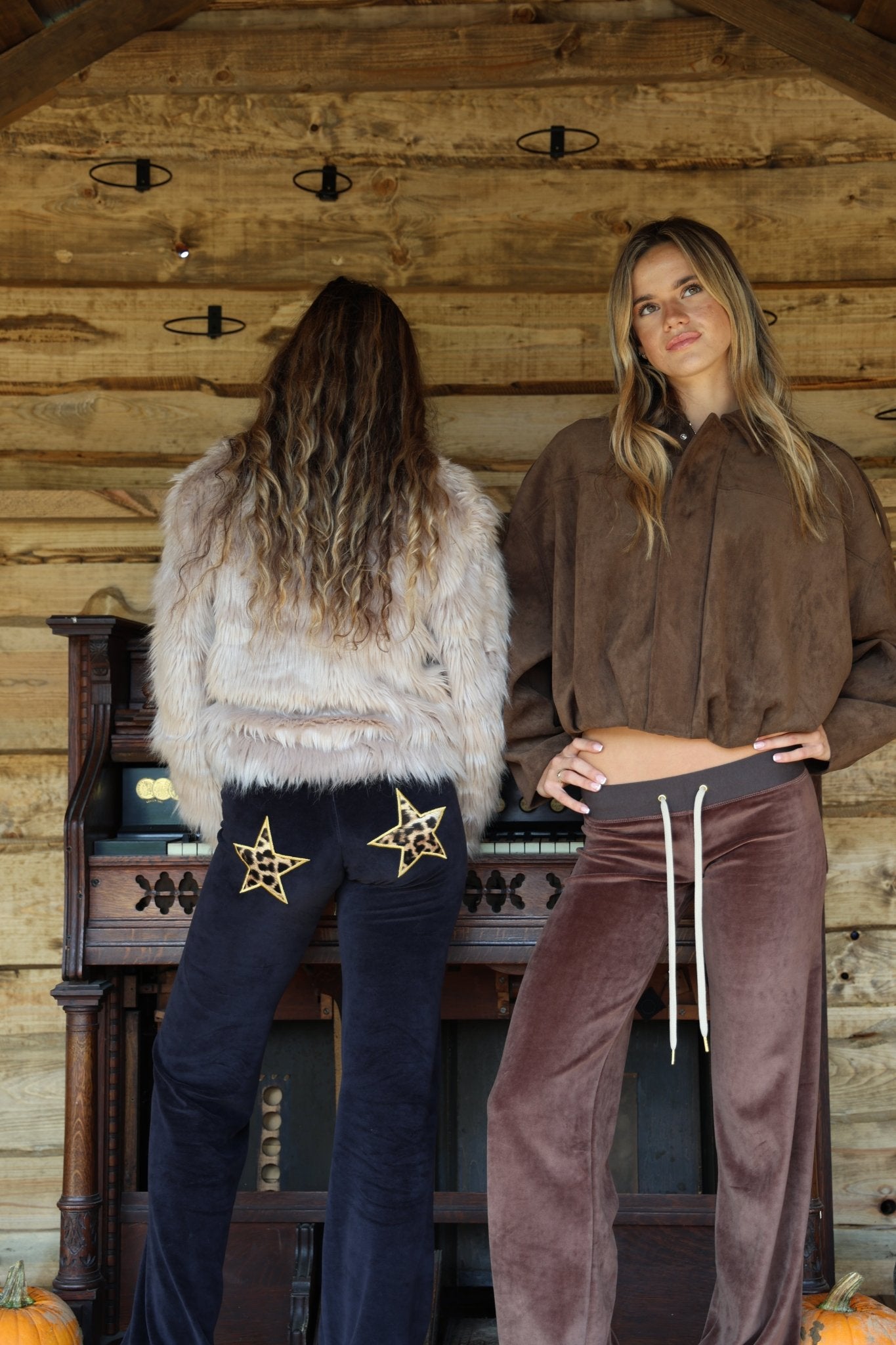 Allegra Jogger Chocolate / Cream - Babble & Goose