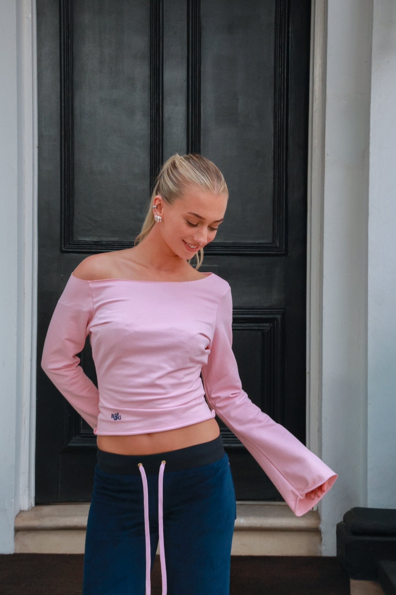 Etalie Off-Shoulder Top - Pink - Babble & Goose