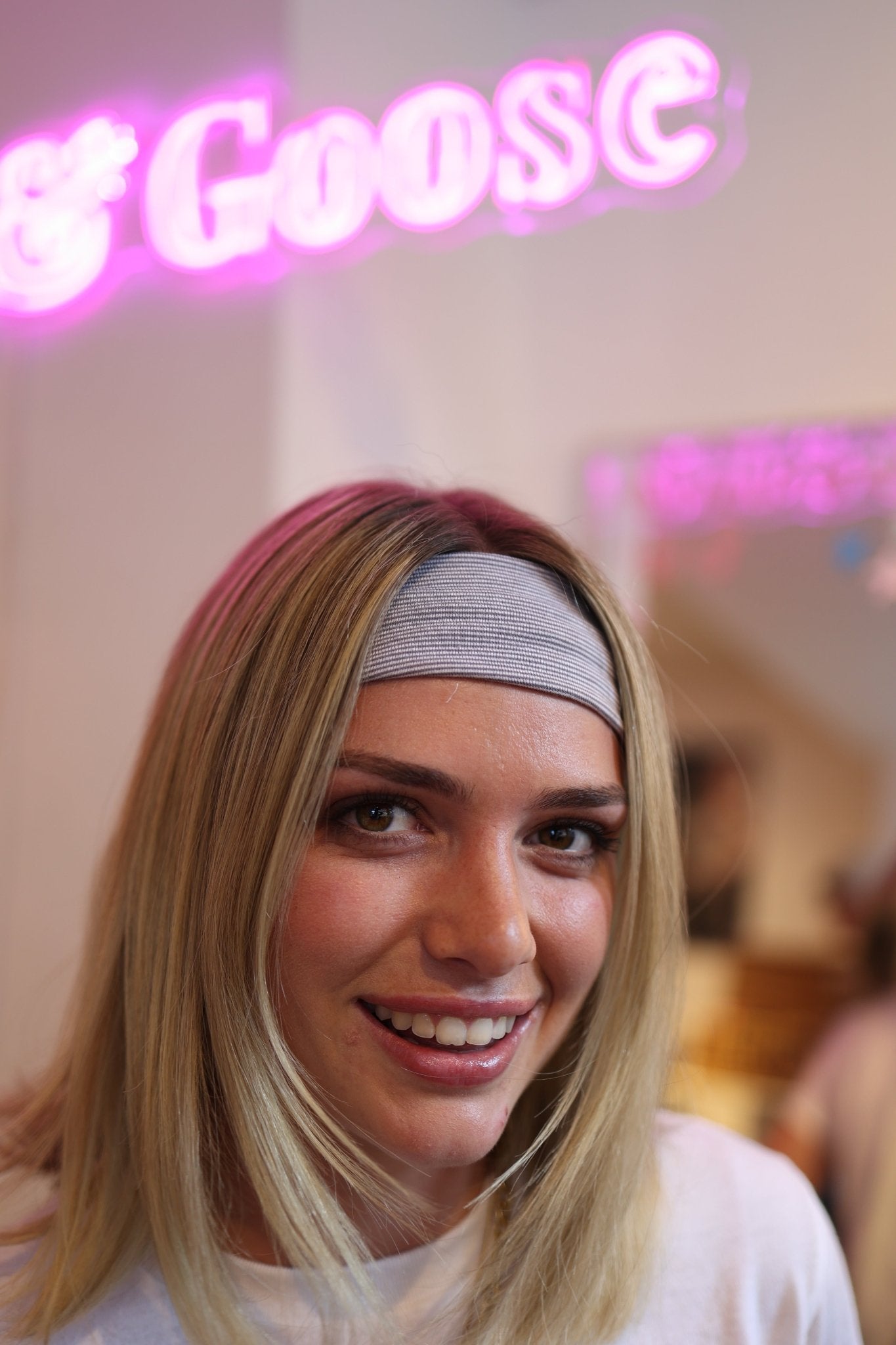 Grey Stripe Headband - Babble & Goose