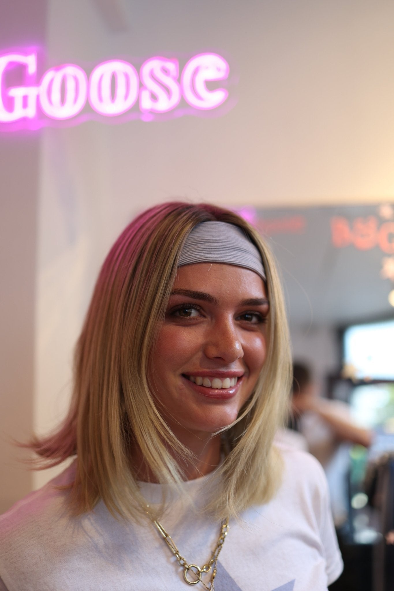 Grey Stripe Headband - Babble & Goose