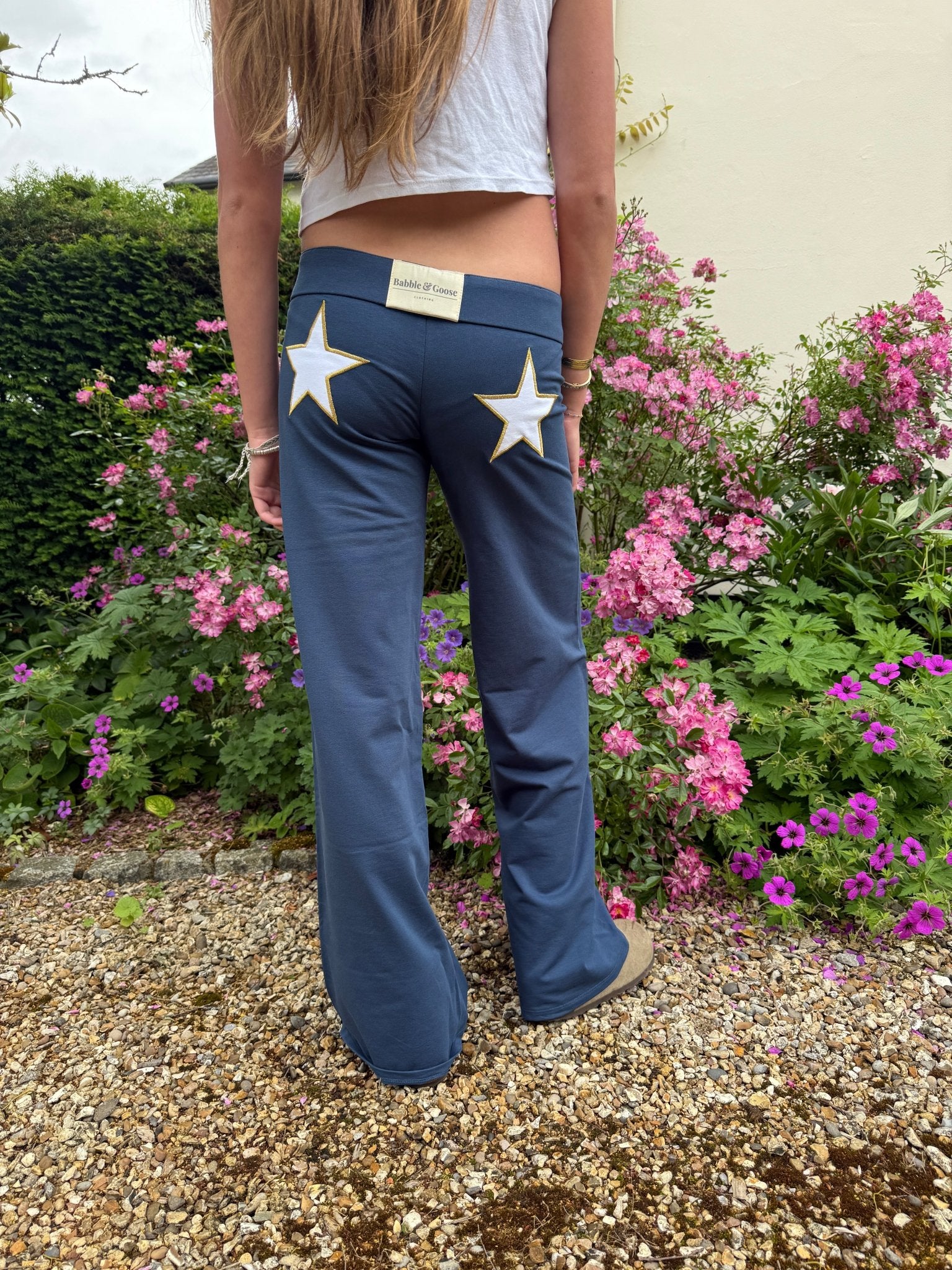 Jersey Star Dark Indigo / White Star & Gold Embroidery X Alpha Xi Delta UCF - Babble & Goose