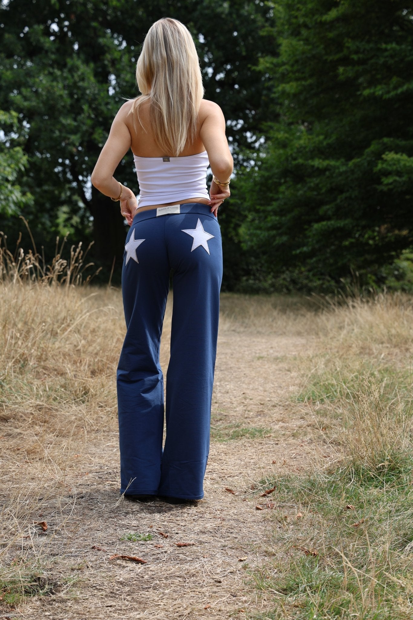 Jersey Star Jogger Navy / Light Grey - Babble & Goose